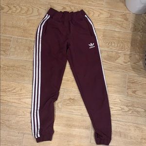 Adidas maroon joggers